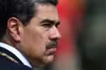 Venezuela's President Nicolas Maduro gestures during a ceremony at Fort Tiuna military base within the presidential inauguration in Caracas on January 10, 2025. Maduro, in power since 2013, took the oath of office for a third term despite a global outcry that brought thousands out in protest on the ceremony's eve. (Photo by Juan BARRETO / AFP)