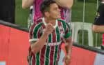 RJ - COPA DO BRASIL/FLUMINENSE X BAHIA - ESPORTES - Thiago Silva, do Fluminense, comemora o seu gol na partida de volta das quartas de final da Copa do Brasil 2025   entre Fluminense e Bahia, realizada no Estádio do Maracanã, na zona norte do Rio de Janeiro, nesta quarta-feira,   10. O Fluminense venceu por 2 a 0 (2 a 1 no agregado) e avançou às semifinais.    10/09/2025 - Foto: MAGA JR/AGÊNCIA F8/ESTADÃO CONTEÚDO