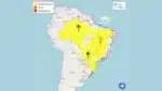 Chuvas fortes e risco de perigo no Brasil com alertas do órgão meteorológico