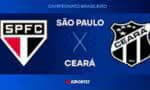 São Paulo x Ceará: acompanhe ao vivo pela Jovem Pan o Brasileirão!